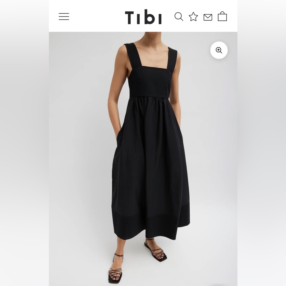 Tibi Linen Blend Tent Dress